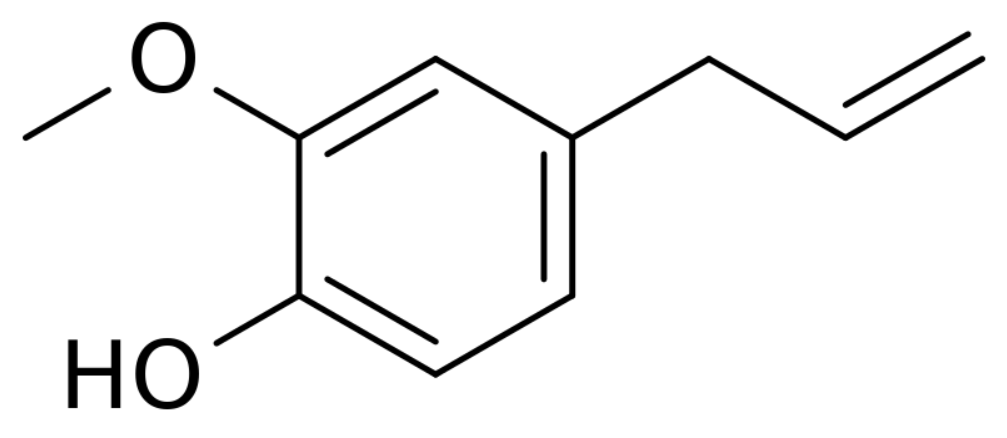 Abb.1: Skelettstrukturformel von Eugenol