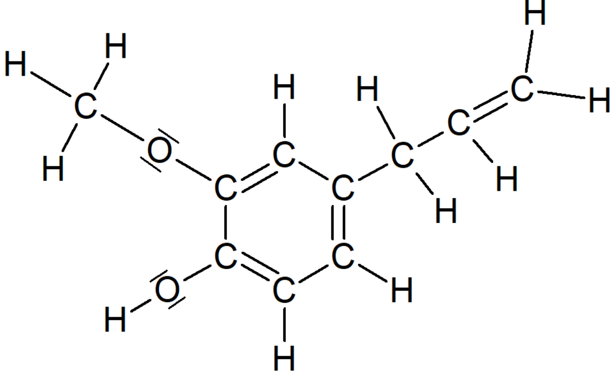 Abb.2: Strukturformel von Eugenol